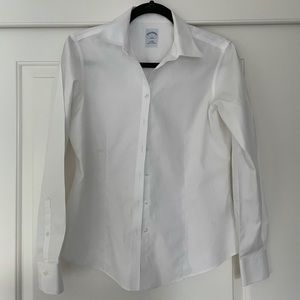 Classic White Brooks Brother Brothers Button Down
